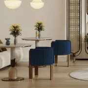 Picture of Bergument Modern natural wood Arm chair