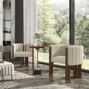 Picture of Bergument Modern natural wood Arm chair
