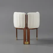 Picture of Bergument Modern natural wood Arm chair