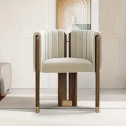 Picture of Bergument Modern natural wood Arm chair