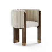 Picture of Bergument Modern natural wood Arm chair