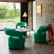 Picture of Patchwork  Arm chair Natural wood