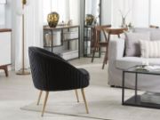 Picture of Divano Upholstered Natural wood chair
