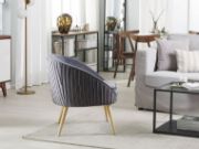 Picture of Divano Upholstered Natural wood chair