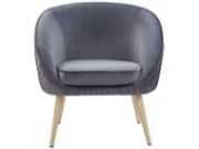 Picture of Divano Upholstered Natural wood chair