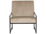 Picture of Arm chair with black frame-DELARY