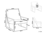 Picture of Arm chair with black frame-DELARY