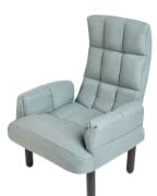 Picture of Oland Recliner chair made of linen and natural wood