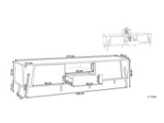Picture of Ekosta -Modern TV unit with cabinet, drawer and storage unit