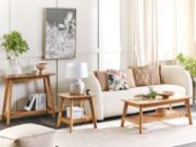 Picture of Lava Natural wood table with shelf