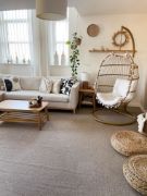 Picture of Lava Natural wood table with shelf