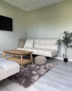 Picture of Lava Natural wood table with shelf