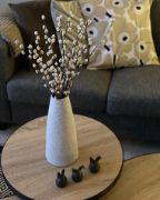 Picture of Alice Natural wood with Metal Coffee tables - Set of 3