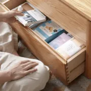 Picture of Perla Natural wood with Rattan Coffee table