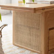 Picture of Perla Natural wood with Rattan Coffee table