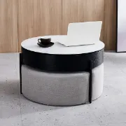 Picture of Spectram Multi-use coffee table made of natural wood with stainless legs