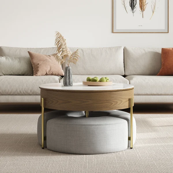 White + Brown + Gold