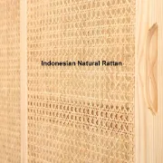 Picture of Milan Wardrobe natural wood with rattan