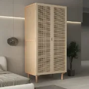 Picture of Gravy Wardrobe Natural wood with Rattan