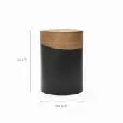 Picture of Drum Natural wood Side table