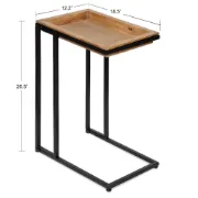 Picture of Clamy Side table Natural wood with Metal