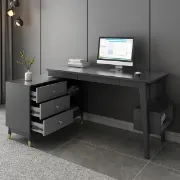 Picture of Jenivy Desk Natural wood with storage