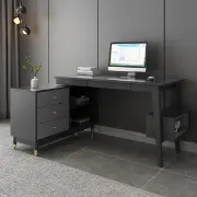 Picture of Jenivy Desk Natural wood with storage