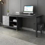 Picture of Jenivy Desk Natural wood with storage