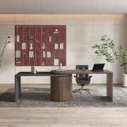 صورة مكتب خشب طبيعي - سيريكو
