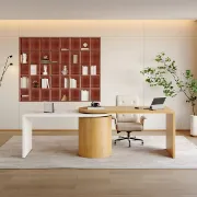 صورة مكتب خشب طبيعي - سيريكو