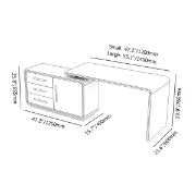 صورة مكتب حديث مع أدراج -لارو