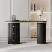 صورة مكتب حديث هيتاشي خشب طبيعي