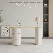 صورة مكتب حديث هيتاشي خشب طبيعي