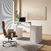 Picture of Serenki Modern Desk with 2 doors