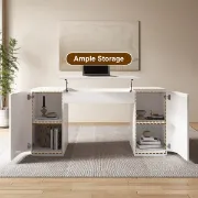 Picture of Serenki Modern Desk with 2 doors