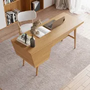 صورة مكتب سيريني خشب طبيعي