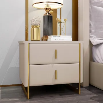 Show details for Jenive Modern Nightstand - 2 drawers Picture of Jenive Modern Nightstand - 2 drawers