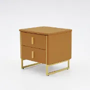 صورة طاولة غرفة نوم حديثة 2درج - جينيف
