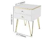 Picture of Qwara Modern Nightstand - 2 drawers