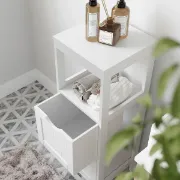 صورة خزانة حمام خشب طبيعي - ليزا