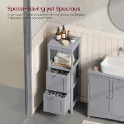 صورة خزانة حمام خشب طبيعي - ليزا