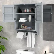 صورة خزانة حمام خشب طبيعي - جيفارا