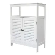 صورة خزانة حمام خشب طبيعي - بوفالو