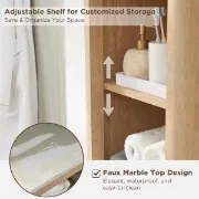 Picture of Mora Natural wood Bathroom cabinet