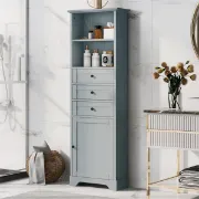 صورة خزانة حمام خشب طبيعي -آرميا