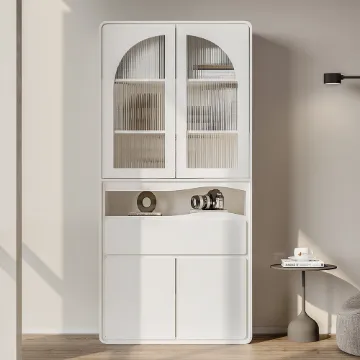 Show details for Oriental bookcase with two doors and a shelf's - natural wood Picture of Oriental bookcase with two doors and a shelf's - natural wood