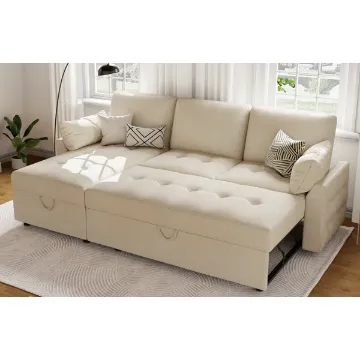 Show details for Blaykelee Natural Wood Sectional – Sofa Bed Picture of Blaykelee Natural Wood Sectional – Sofa Bed