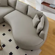 Picture of Mercato L-Shaped Sectional Natural wood