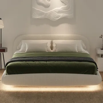 Show details for Serene Curve Upholstered Bed Picture of Serene Curve Upholstered Bed