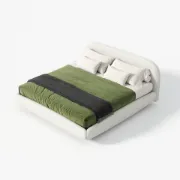 Picture of Serene Curve Upholstered Bed